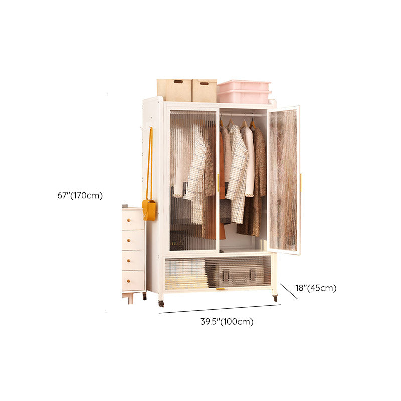 Moderne stijl combinatie arme glazen garderobe kast voor thuis