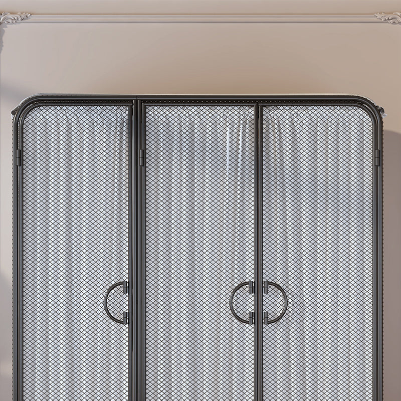 Moderno moderno armadio in metallo abiti da binario armadio armadio con scaffali