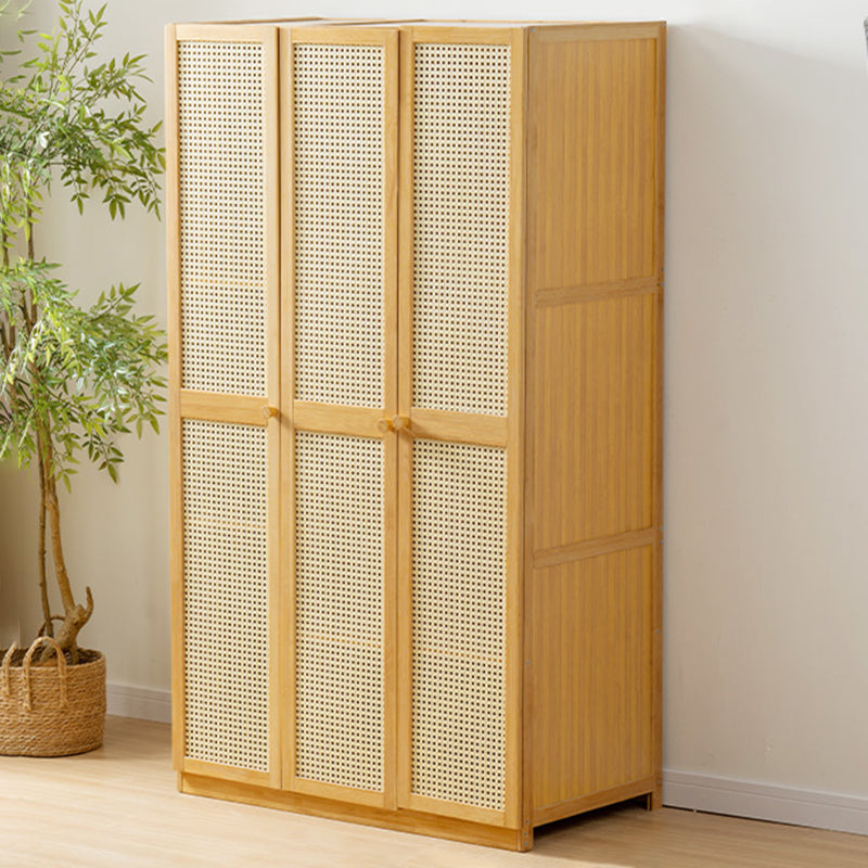 Modern Style Wardrobe Cabinet Wooden Wardrobe Armoire with Shelves 35.4"L x 19.7"W x 62.9"H Clearhalo 'Armoires & Wardrobes' 'armoires_wardrobes' 'Bedroom Furniture' 'furn' 'furn_armoires_wardrobes' 'Furniture' 7095561