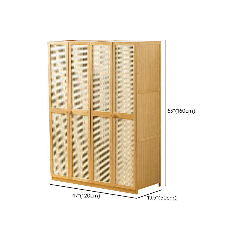 Modern Style Wardrobe Cabinet Wooden Wardrobe Armoire with Shelves Clearhalo 'Armoires & Wardrobes' 'armoires_wardrobes' 'Bedroom Furniture' 'furn' 'furn_armoires_wardrobes' 'Furniture' 7095576