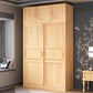 Modern Wardrobe Armoire Solid Wood Wardrobe Cabinet with Doors