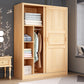 Modern Wardrobe Armoire Solid Wood Wardrobe Cabinet with Doors