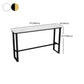 Modern Style Stone Bistro Bar Table Rectangle Metal Base Bar Table Clearhalo 'Bar Furniture' 'Bar Tables' 'bar_tables' 'furn' 'furn_bar_tables' 'Furniture' 'Kitchen & Dining Furniture' 7095731