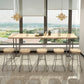 Modern Bistro Bar Table Rectangle Wood Double Pedestal Bar Table Clearhalo 'Bar Furniture' 'Bar Tables' 'bar_tables' 'furn' 'furn_bar_tables' 'Furniture' 'Kitchen & Dining Furniture' 7095797