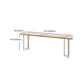 Modern Bistro Bar Table Rectangle Wood Double Pedestal Bar Table Clearhalo 'Bar Furniture' 'Bar Tables' 'bar_tables' 'furn' 'furn_bar_tables' 'Furniture' 'Kitchen & Dining Furniture' 7095800