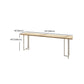 Modern Bistro Bar Table Rectangle Wood Double Pedestal Bar Table Clearhalo 'Bar Furniture' 'Bar Tables' 'bar_tables' 'furn' 'furn_bar_tables' 'Furniture' 'Kitchen & Dining Furniture' 7095801