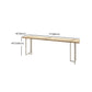 Modern Bistro Bar Table Rectangle Wood Double Pedestal Bar Table Clearhalo 'Bar Furniture' 'Bar Tables' 'bar_tables' 'furn' 'furn_bar_tables' 'Furniture' 'Kitchen & Dining Furniture' 7095803