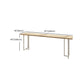Modern Bistro Bar Table Rectangle Wood Double Pedestal Bar Table Clearhalo 'Bar Furniture' 'Bar Tables' 'bar_tables' 'furn' 'furn_bar_tables' 'Furniture' 'Kitchen & Dining Furniture' 7095805