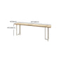 Modern Bistro Bar Table Rectangle Wood Double Pedestal Bar Table Clearhalo 'Bar Furniture' 'Bar Tables' 'bar_tables' 'furn' 'furn_bar_tables' 'Furniture' 'Kitchen & Dining Furniture' 7095807