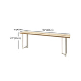 Modern Bistro Bar Table Rectangle Wood Double Pedestal Bar Table Clearhalo 'Bar Furniture' 'Bar Tables' 'bar_tables' 'furn' 'furn_bar_tables' 'Furniture' 'Kitchen & Dining Furniture' 7095807