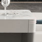 Modern Style Bistro Bar Table Rectangle Stone Top Bar Table for Living Room Clearhalo 'Bar Furniture' 'Bar Tables' 'bar_tables' 'furn' 'furn_bar_tables' 'Furniture' 'Kitchen & Dining Furniture' 7095828