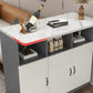 Modern Bistro Bar Table Rectangle Wooden Bar Table with Storage Clearhalo 'Bar Furniture' 'Bar Tables' 'bar_tables' 'furn' 'furn_bar_tables' 'Furniture' 'Kitchen & Dining Furniture' 7095841