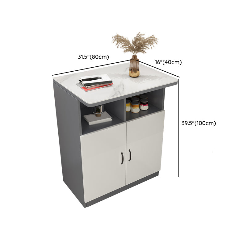 Modern Bistro Bar Table Rectangle Wooden Bar Table with Storage Clearhalo 'Bar Furniture' 'Bar Tables' 'bar_tables' 'furn' 'furn_bar_tables' 'Furniture' 'Kitchen & Dining Furniture' 7095844