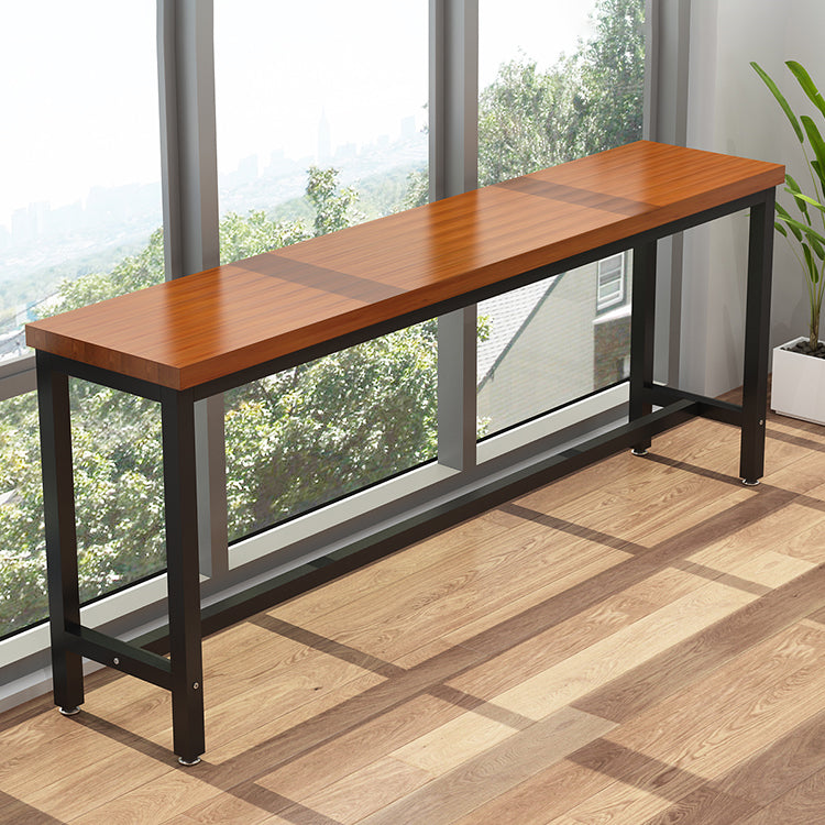 Industrial Bar Table Rectangle Wood Bar Table for Dining Room Without Chairs Clearhalo 'Bar Furniture' 'Bar Tables' 'bar_tables' 'furn' 'furn_bar_tables' 'Furniture' 'Kitchen & Dining Furniture' 7095850