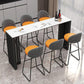 Modern Style Bar Table Rectangle Stone Bar Table for Living Room Clearhalo 'Bar Furniture' 'Bar Tables' 'bar_tables' 'furn' 'furn_bar_tables' 'Furniture' 'Kitchen & Dining Furniture' 7095889