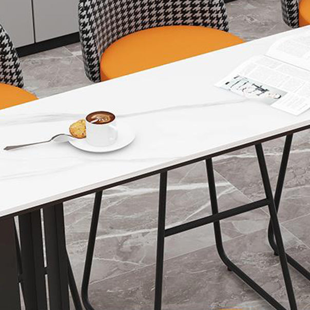 Modern Style Bar Table Rectangle Stone Bar Table for Living Room Clearhalo 'Bar Furniture' 'Bar Tables' 'bar_tables' 'furn' 'furn_bar_tables' 'Furniture' 'Kitchen & Dining Furniture' 7095892