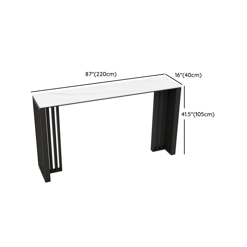 Modern Style Bar Table Rectangle Stone Bar Table for Living Room Clearhalo 'Bar Furniture' 'Bar Tables' 'bar_tables' 'furn' 'furn_bar_tables' 'Furniture' 'Kitchen & Dining Furniture' 7095895