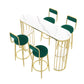 Modern Style Bar Table Oval Stone Storage Bar Table for Living Room Clearhalo 'Bar Furniture' 'Bar Tables' 'bar_tables' 'furn' 'furn_bar_tables' 'Furniture' 'Kitchen & Dining Furniture' 7095916