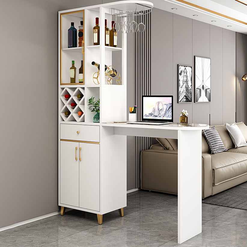 Modern Style Bar Table Stone Bar Table with Storage for Living Room Clearhalo 'Bar Furniture' 'Bar Tables' 'bar_tables' 'furn' 'furn_bar_tables' 'Furniture' 'Kitchen & Dining Furniture' 7095937