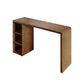 Mesa de bar de estilo moderno, mesa de bar rectangular de madera maciza para sala de estar
