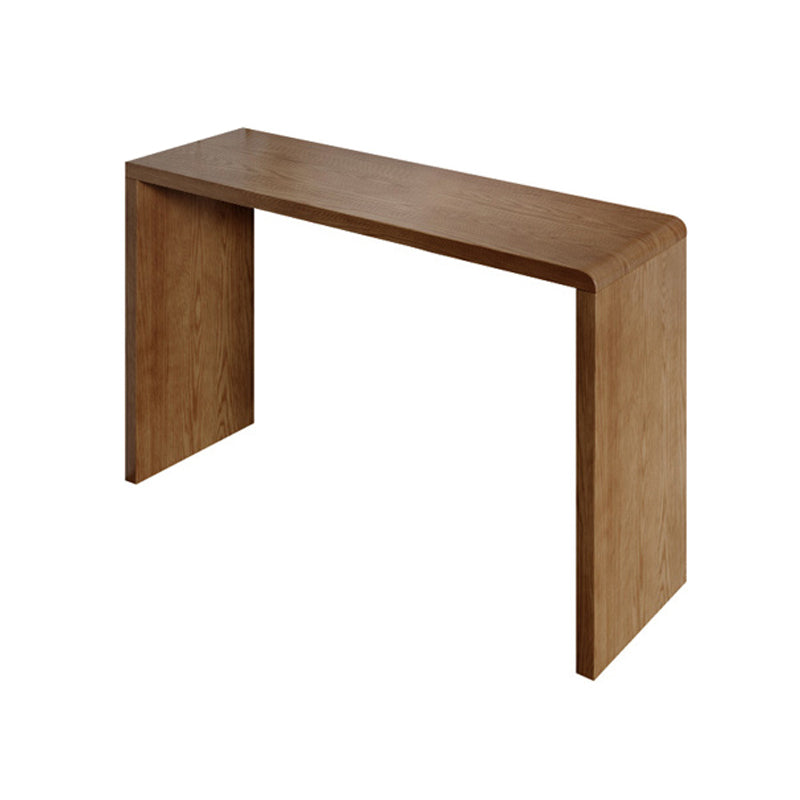 Mesa de bar de estilo moderno, mesa de bar rectangular de madera maciza para sala de estar