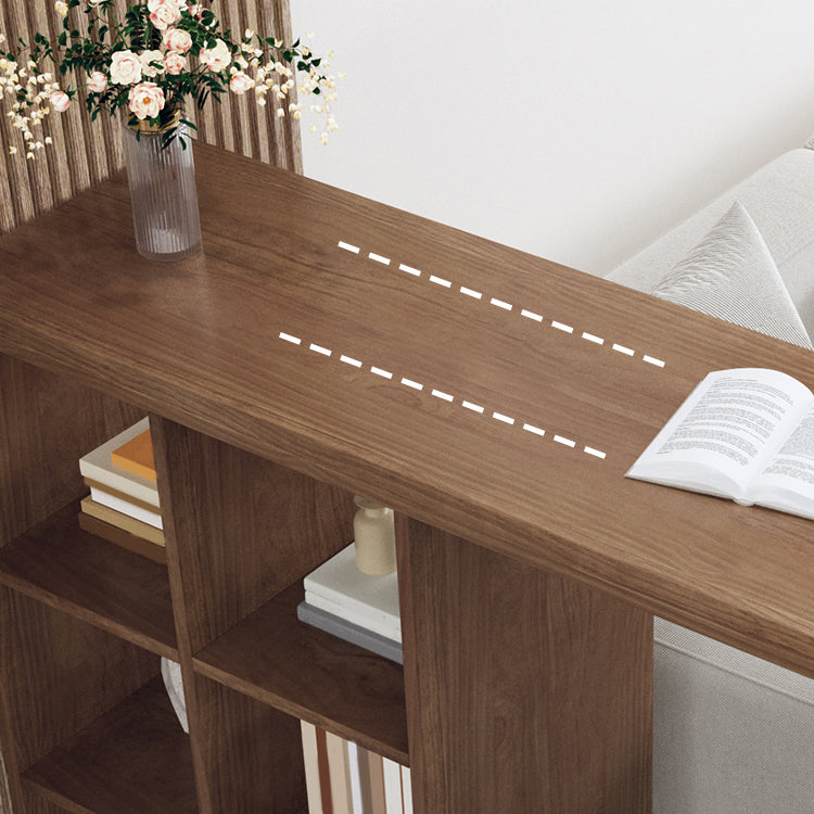 Mesa de bar de estilo moderno, mesa de bar rectangular de madera maciza para sala de estar