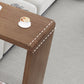 Mesa de bar de estilo moderno, mesa de bar rectangular de madera maciza para sala de estar