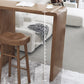 Mesa de bar de estilo moderno, mesa de bar rectangular de madera maciza para sala de estar