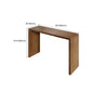 Mesa de bar de estilo moderno, mesa de bar rectangular de madera maciza para sala de estar