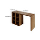 Mesa de bar de estilo moderno, mesa de bar rectangular de madera maciza para sala de estar