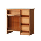 Modern Style Bar Table Rectangle Storage Wood Bar Table for Living Room 43"L x 23"W x 42"H Stone Without Chairs Clearhalo 'Bar Furniture' 'Bar Tables' 'bar_tables' 'furn' 'furn_bar_tables' 'Furniture' 'Kitchen & Dining Furniture' 7096003