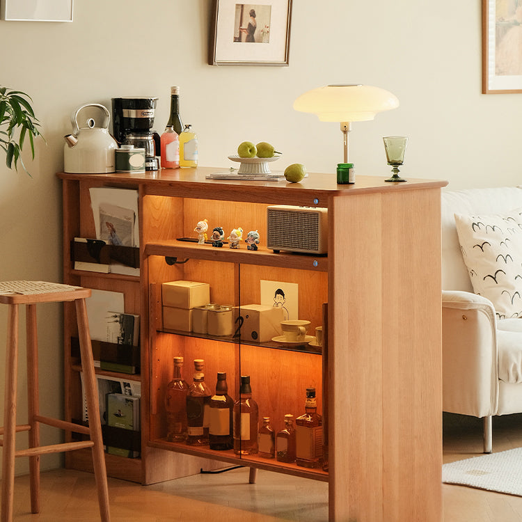 Modern Style Bar Table Rectangle Storage Wood Bar Table for Living Room Clearhalo 'Bar Furniture' 'Bar Tables' 'bar_tables' 'furn' 'furn_bar_tables' 'Furniture' 'Kitchen & Dining Furniture' 7096004