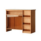 Modern Style Bar Table Rectangle Storage Wood Bar Table for Living Room 53"L x 23"W x 42"H Stone Without Chairs Clearhalo 'Bar Furniture' 'Bar Tables' 'bar_tables' 'furn' 'furn_bar_tables' 'Furniture' 'Kitchen & Dining Furniture' 7096005