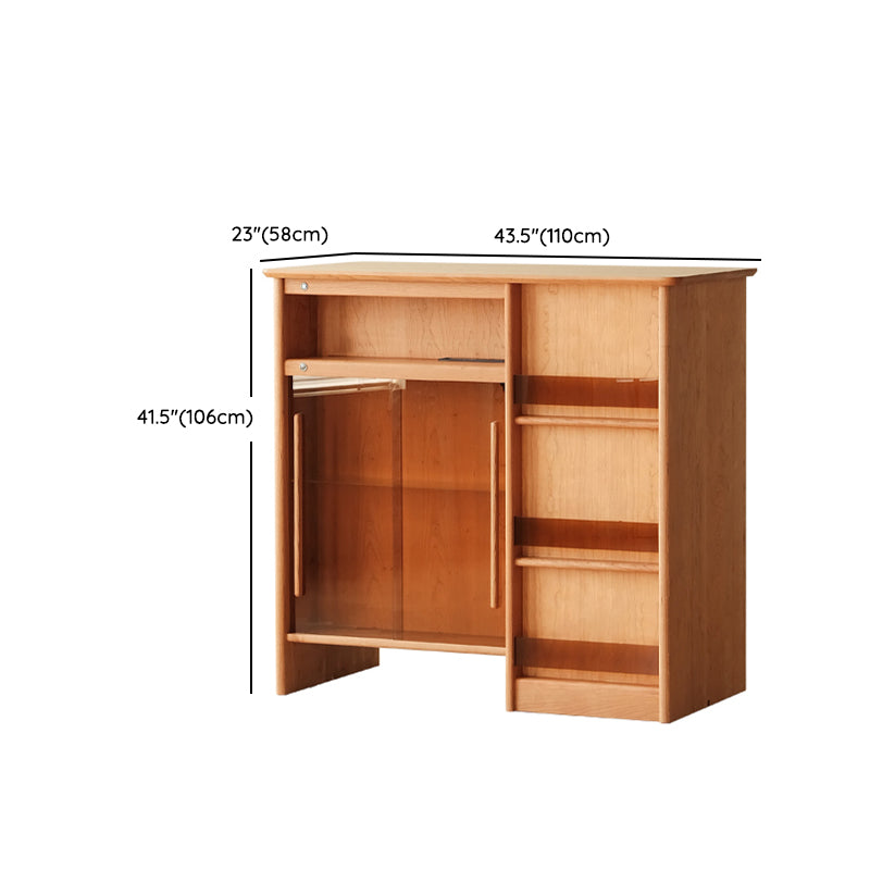 Modern Style Bar Table Rectangle Storage Wood Bar Table for Living Room Clearhalo 'Bar Furniture' 'Bar Tables' 'bar_tables' 'furn' 'furn_bar_tables' 'Furniture' 'Kitchen & Dining Furniture' 7096013