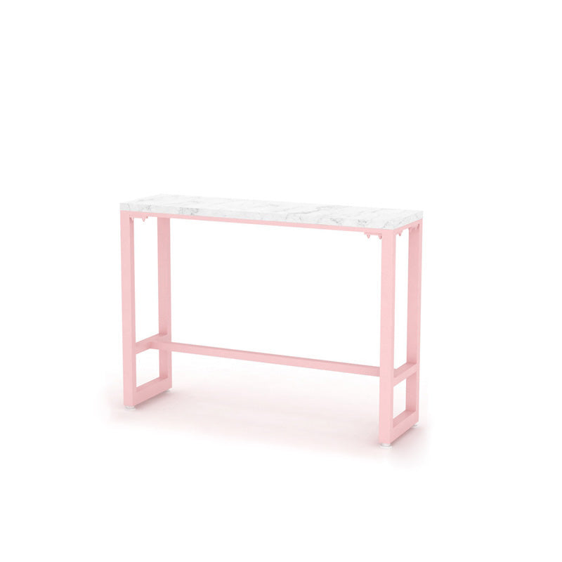 1/2/5 Pieces Table and Stool Set Faux Marble Pub Dining Set for Home Table Pink-White 1 Piece Clearhalo 'Bar Furniture' 'furn' 'furn_home_bar_bar_sets' 'Furniture' 'Home Bars & Bar Sets' 'home_bar_bar_sets' 'Kitchen & Dining Furniture' 7096102