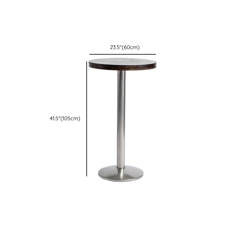 Juego de mesa de pub de 1/3 piezas, mesa redonda contemporánea y taburete