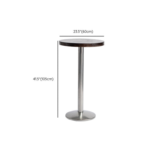 1/3 Pieces Pub Table Set Contemporary Round Table and Stool Set