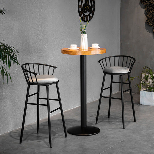 1/2/3 Pieces Bar Stool and Table Set Modern Round Pub Table Set Clearhalo 'Bar Furniture' 'furn' 'furn_home_bar_bar_sets' 'Furniture' 'Home Bars & Bar Sets' 'home_bar_bar_sets' 'Kitchen & Dining Furniture' 7096174