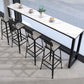 Set tavolo da pub 1/4/5 pezzi Set tavolo rettangolare moderno e sgabelli