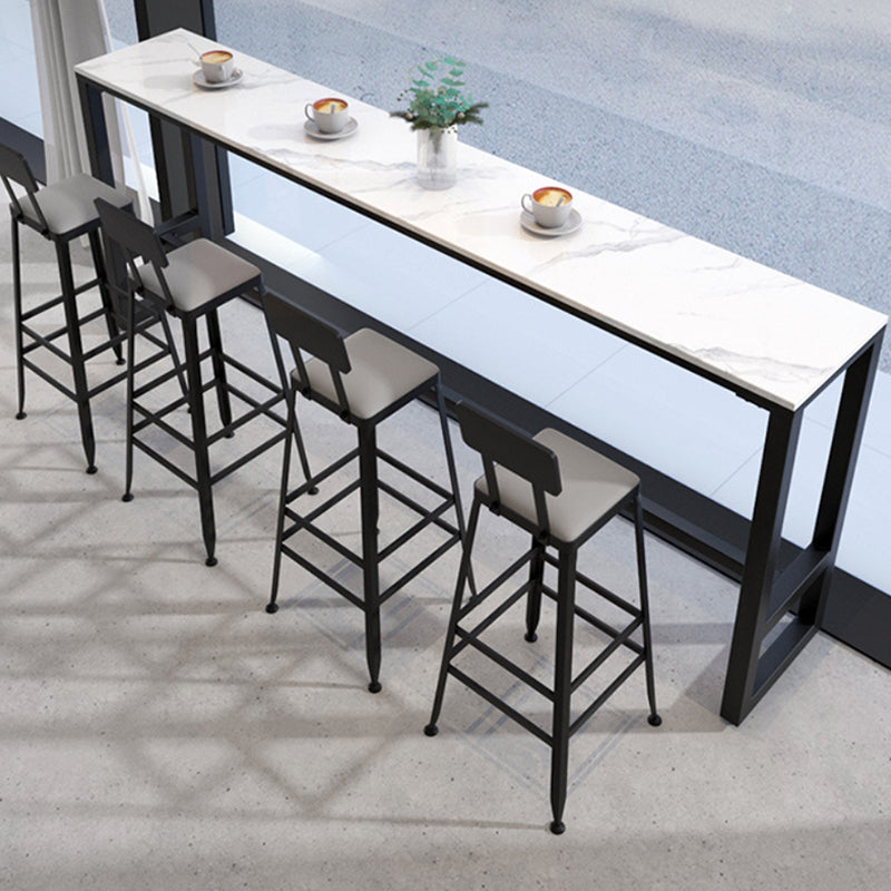 Set tavolo da pub 1/4/5 pezzi Set tavolo rettangolare moderno e sgabelli