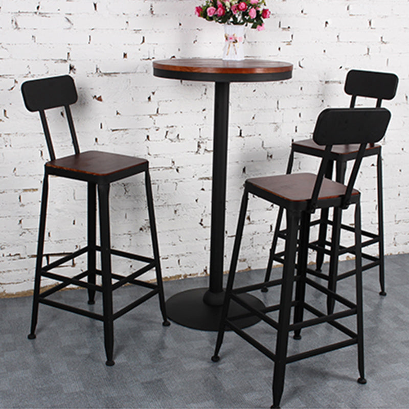 Juego de mesa y taburete de 1/4 piezas, juego de comedor de Pub de madera maciza para comedor