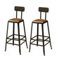 Modern Bar Table Set 1/2/5 Pieces Solid Wood Rectangle Bistro Set for Indoor Chair(s) None Black Clearhalo 'Bar Furniture' 'furn' 'furn_home_bar_bar_sets' 'Furniture' 'Home Bars & Bar Sets' 'home_bar_bar_sets' 'Kitchen & Dining Furniture' 7096361