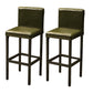 Modern Bar Table Set 1/2/5 Pieces Solid Wood Rectangle Bistro Set for Indoor Chair(s) None Green Clearhalo 'Bar Furniture' 'furn' 'furn_home_bar_bar_sets' 'Furniture' 'Home Bars & Bar Sets' 'home_bar_bar_sets' 'Kitchen & Dining Furniture' 7096365