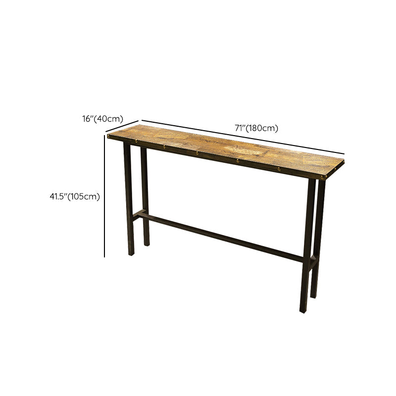 Modern Bar Table Set 1/2/5 Pieces Solid Wood Rectangle Bistro Set for Indoor Clearhalo 'Bar Furniture' 'furn' 'furn_home_bar_bar_sets' 'Furniture' 'Home Bars & Bar Sets' 'home_bar_bar_sets' 'Kitchen & Dining Furniture' 7096374