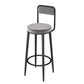Modern Style Bar Table Set 1/2/3 Pieces Stone Rectangle Bistro Set for Indoor Clearhalo 'Bar Furniture' 'furn' 'furn_home_bar_bar_sets' 'Furniture' 'Home Bars & Bar Sets' 'home_bar_bar_sets' 'Kitchen & Dining Furniture' 7096388