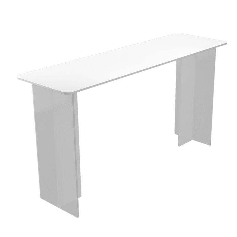 Modern Bar Table Set 1/2/3 Pieces Stone Rectangle Bistro Set for Indoor Table Gloss White Clearhalo 'Bar Furniture' 'furn' 'furn_home_bar_bar_sets' 'Furniture' 'Home Bars & Bar Sets' 'home_bar_bar_sets' 'Kitchen & Dining Furniture' 7096426