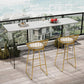 Modern Bar Table Set 1/2/3 Pieces Stone Rectangle Bistro Set for Indoor Clearhalo 'Bar Furniture' 'furn' 'furn_home_bar_bar_sets' 'Furniture' 'Home Bars & Bar Sets' 'home_bar_bar_sets' 'Kitchen & Dining Furniture' 7096427