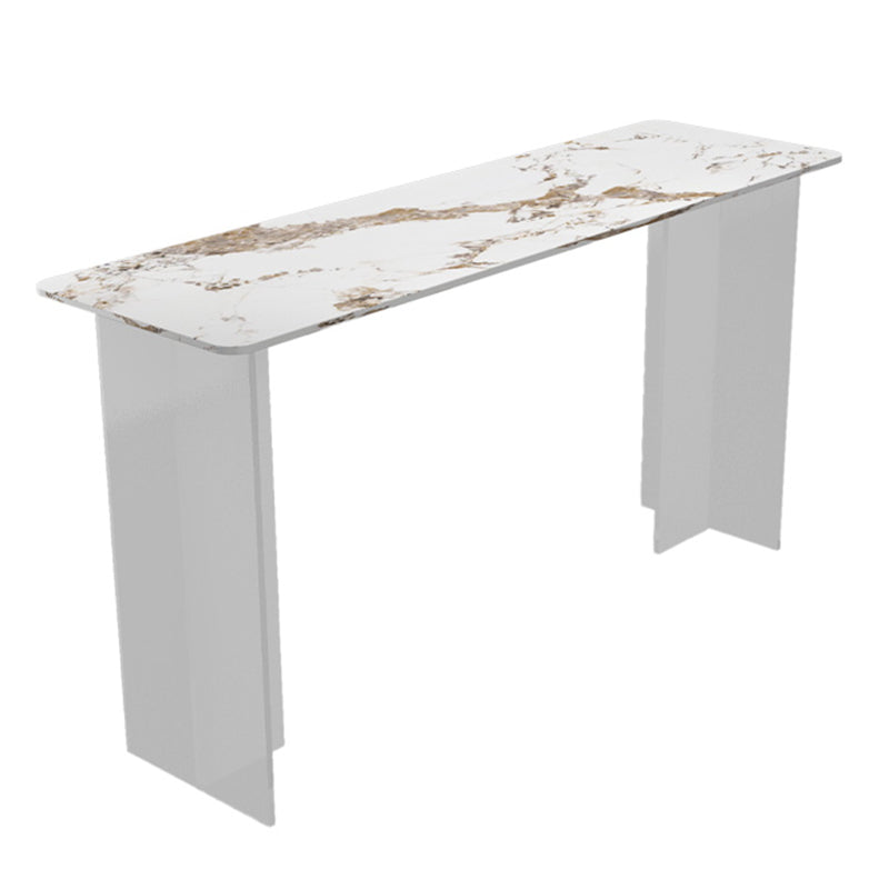 Modern Bar Table Set 1/2/3 Pieces Stone Rectangle Bistro Set for Indoor Table Pandora & Gold Clearhalo 'Bar Furniture' 'furn' 'furn_home_bar_bar_sets' 'Furniture' 'Home Bars & Bar Sets' 'home_bar_bar_sets' 'Kitchen & Dining Furniture' 7096428