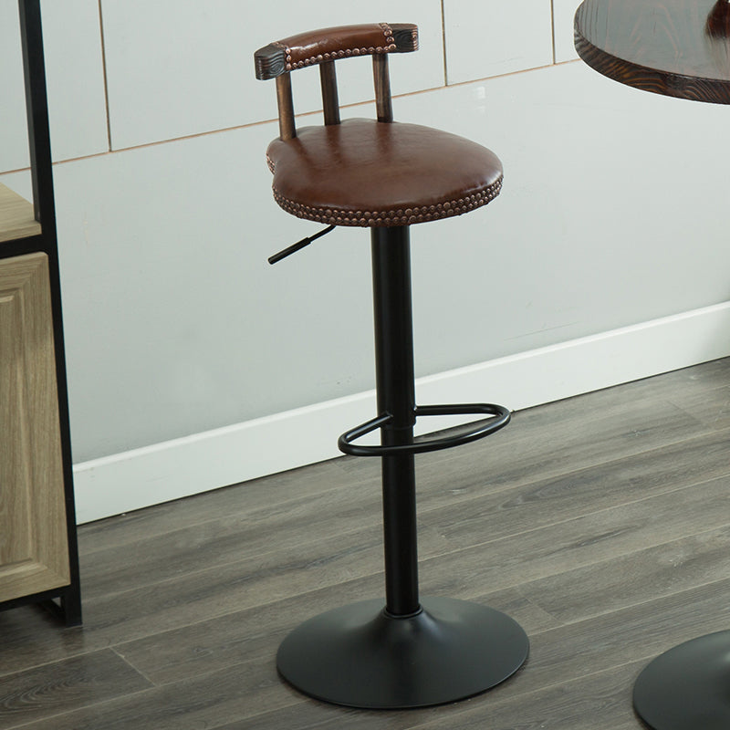 Round Counter Height Set Solid Wood 1/3 Pieces Pub Table Set Chair(s) Brown 1 Piece Clearhalo 'Bar Furniture' 'furn' 'furn_home_bar_bar_sets' 'Furniture' 'Home Bars & Bar Sets' 'home_bar_bar_sets' 'Kitchen & Dining Furniture' 7096450