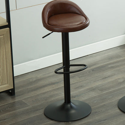 Round Counter Height Set Solid Wood 1/3 Pieces Pub Table Set Chair(s) Dark Brown 1 Piece Clearhalo 'Bar Furniture' 'furn' 'furn_home_bar_bar_sets' 'Furniture' 'Home Bars & Bar Sets' 'home_bar_bar_sets' 'Kitchen & Dining Furniture' 7096452